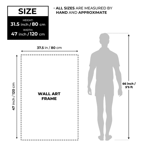 Earthy Painting, 47" Textured Impasto Canvas Artwork Wall Decor for Home by Sona Casa