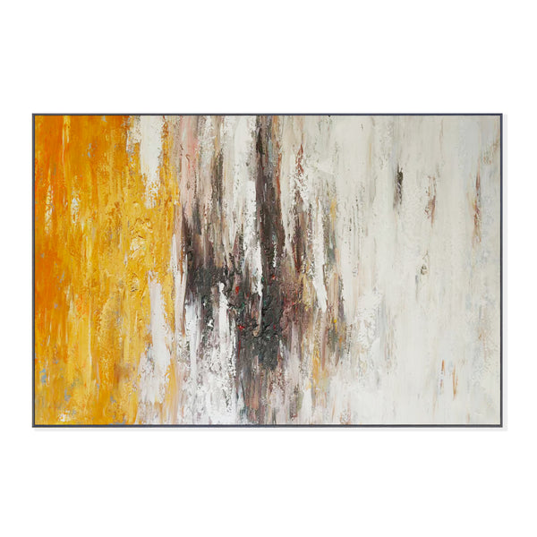 Abstract Muted Canvas Wall Art, 47" Framed Artwork Painting, Home Decor by Sona Casa