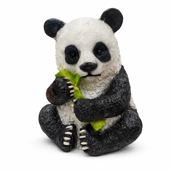 Large Panda Statue, 16" Lawn Ornaments, Indoor Outdoor Garden Patio Decor by Sona Casa