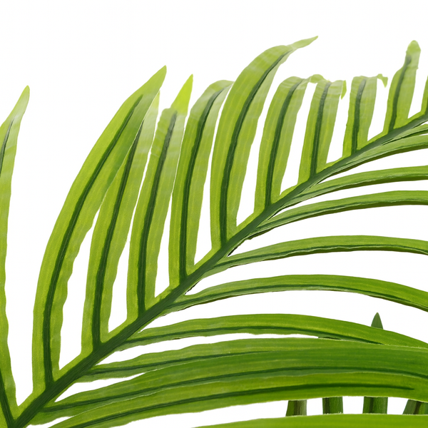 Artificial Areca Palm Tree with Black Sturdy Base, 5 ft Nearly Natural Look & Touch, Lifelike Leaves, Home Office Indoor Decor-Sona Casa