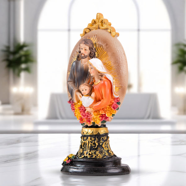 Holy Family Statue, Joseph, Mary, Jesus Figurine, 8" Catholic Home Decor, Christmas, Easter Gifts, Table Desk Decoration by Sona Casa
