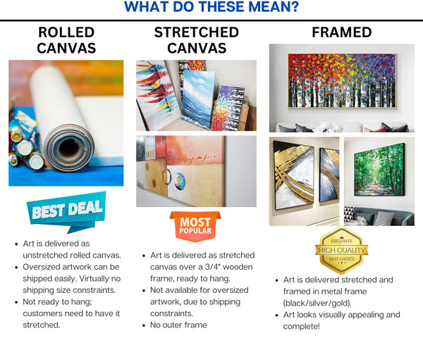 Handmade Abstract Art, Deep Space Oil Painting, Minimalist Bedroom Wall Painting, Framed Wall Art for New Home by Sona Casa