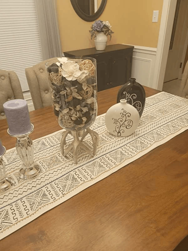 Black and White Oval Vase Set, 10" and 8" Set of 2 Flower Pots by Sona Casa