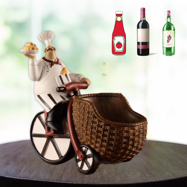 Chef's Rickshaw Wine Holder | Home Decor