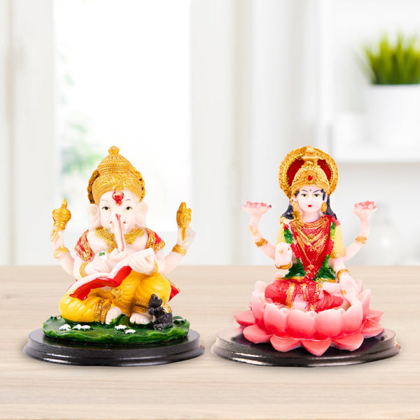 Small laxmi ganesh idols, indian hindu god idol, mini statues for pooja room, mandir diwali décor, housewarming gift