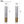 Set of 2 White Silver Metal Tall Floor Vases for Modern Home Decor 13.5x13.5x95.5 cm