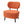 2 Pcs Set of Comfortable Orange Fabric Accent Chairs for Lounge, Home, Office, Hotel Decor by Sona Casa