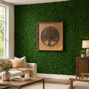 Green Boxwood Artificial Wall Panel 40x60 cm, Lush Faux Greenery Wall Decor for Indoor Outdoor Accent