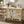 Gold Console Table with White Marble Top, Floral Detailing, 100x77x35 cm, Elegant Modern Home Decor Accent