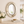 Large Gold Oval Wall Mirror 69x94cm – Elegant Contemporary Decorative Accent for Living Room or Bedroom