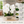 Silver Ceramic Vase with Artificial White Orchids, Modern Metallic Finish Decorative Flower Vase 19x40cm by Sona Casa