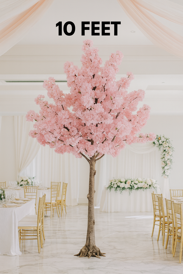 10 feet Tall Artificial Pink Cherry Blossom Tree-Sona Casa