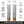 Set of 2 White Silver Metal Tall Floor Vases for Modern Home Decor 13.5x13.5x95.5 cm