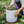 Speckled White Contemporary Planter, 33cm Indoor & Outdoor Pot Weather Resistant Garden Patio Home Decor by Sona Casa