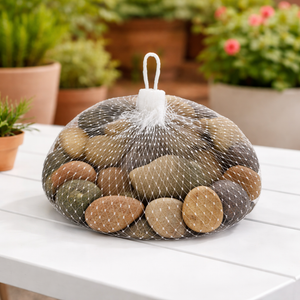 Natural Polished River Rocks, 500g Pack, 1–2 cm Decorative Pebbles Stones for Aquarium Plant Pot, Home Garden Decor by Sona Casa