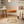 Petite Lightweight Brown Stool with Gold Frame, Fabric Seat Compact Living Room Accent Home Decor - Accent Collection