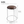Set of 2 Petite Lightweight Brown Black Pattern Stool with Silver Frame, Fabric Seat Compact Living Room Accent Home Decor - Accent Collection