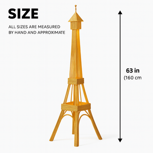 63" Eiffel Tower LED Floor Lamp Gold Frame White Light Modern Parisian Home Decor Lighting-Sona Casa