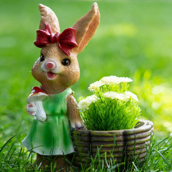 Outdoor Planter, Bunny Design, Cute Garden Decoration, Cute Planter Pot, Indoor Outdoor by Accent Collection Home Decor