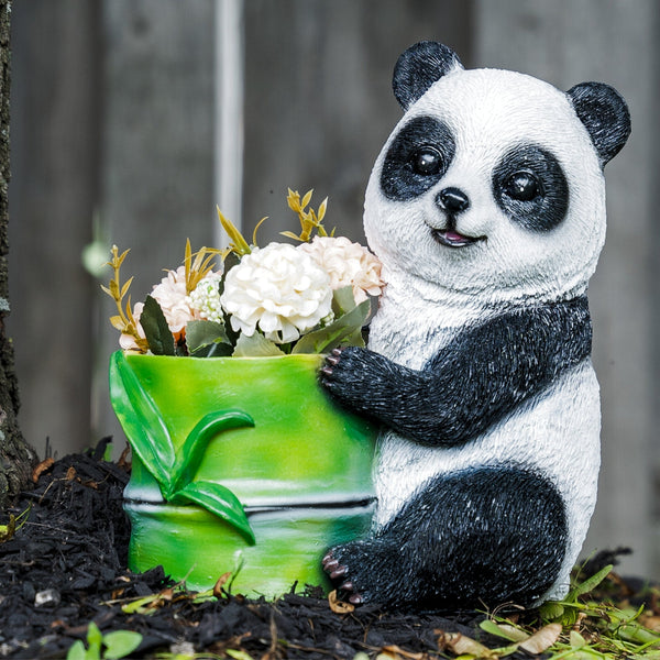 Cute Panda Planter, Indoor Outdoor Décor, Planter Pot by Accent Collection Home Decor