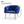 Set of 2 Royal Blue Velvet Accent Bubble Chairs, Glam Gold Frame, Home Office Hotel Lounge Bar Living Room Decor - Accent Collection