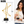 Gold metal statue size guide showing approximately 23 cm high and 12 cm wide