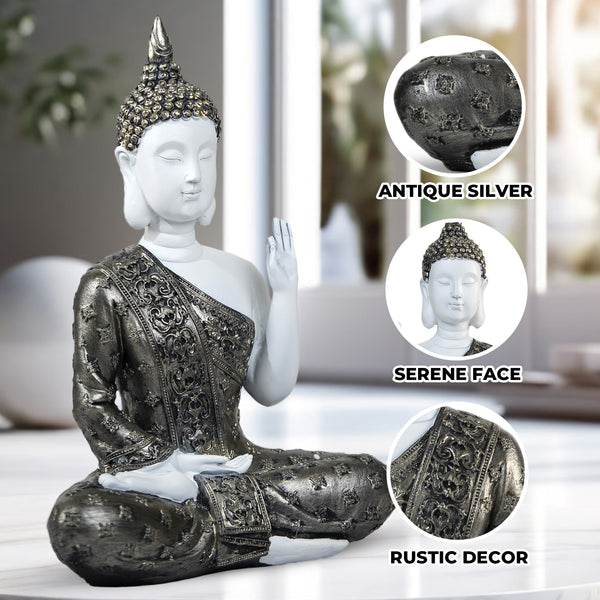 Meditating Buddha Statue 12" Tabletop Centerpieces Home Decor