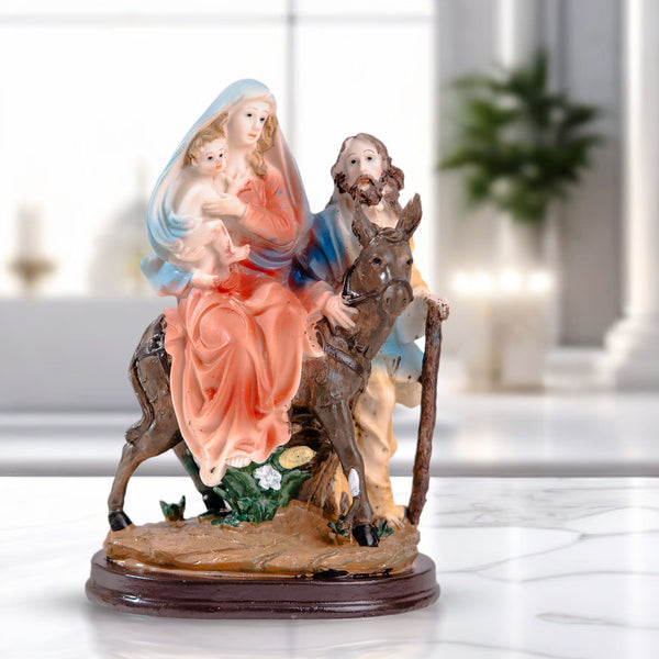 Sacred Heart Jesus, Mary, Joseph Figurine, 8" Catholic Home Decor Set