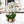 Lifelike Faux Orchid In Golden Ceramic Planter - Realistic Green Leaves & White Flowers For Home Decor