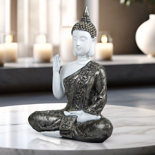 Meditating Buddha Statue 12" Tabletop Centerpieces Home Decor