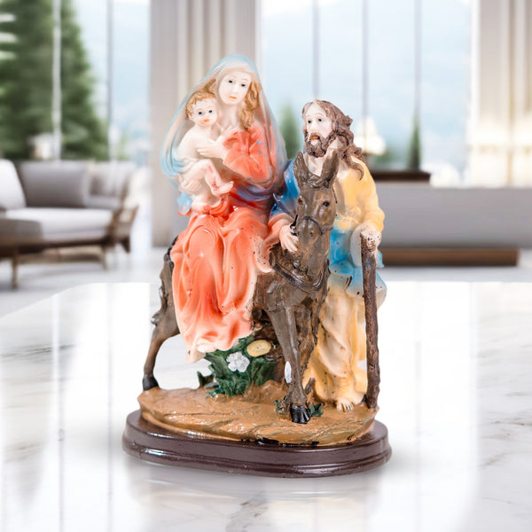 Sacred Heart Jesus, Mary, Joseph Figurine, 8" Catholic Home Decor Set