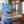 Cute Blue Dog Storage Organizer, Metal Tray Holder, Key Organizer, Table Organizer for Home or Office 9 inch 23 cm