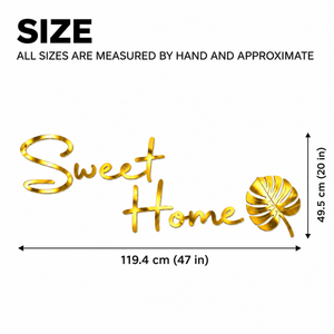 Sweet Home Acrylic Wall Sticker for Home Entrance and Home Décor