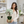 Elegant Gold Ceramic Vase with Artificial Green Orchid - Accent Collection