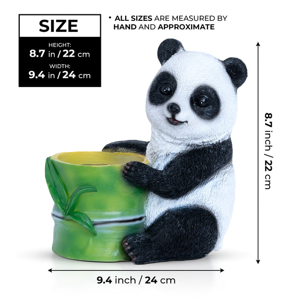 Panda Bear Planter, 9" Indoor Outdoor Garden Patio Decor