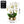 Lifelike Faux Orchid In Golden Ceramic Planter - Realistic Green Leaves & White Flowers For Home Decor by Accent Collection