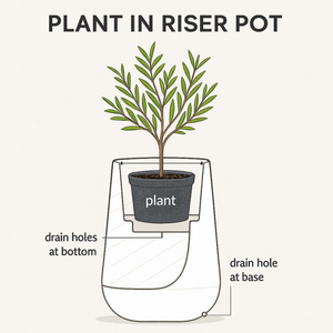 Modern Tall Indoor Self Watering Decorative Planter, 19 in Contemporary Flower Pot Home, Office Decoration, Gift-Sona Casa