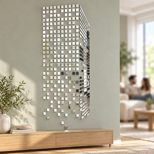 Tall Building 3D Acrylic Mosaic DIY Art Wall Sticker