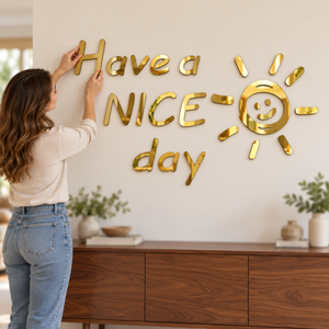 Nice Day DIY 3D Acrylic Wall Sticker for Home Decoration