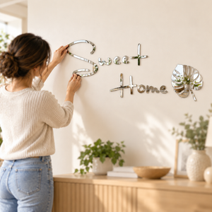 Sweet Home Acrylic Wall Sticker for Home Entrance and Home Décor