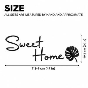 Sweet Home Acrylic Wall Sticker for Home Entrance and Home Décor