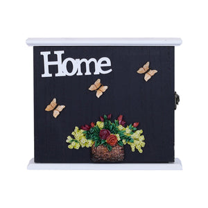 Rustic Wooden Wall Key Holder, 8" Decorative Key Hanger 3 Double Hooks Organizer for Home Office Entryway, Unique Gifts by Sona Casa