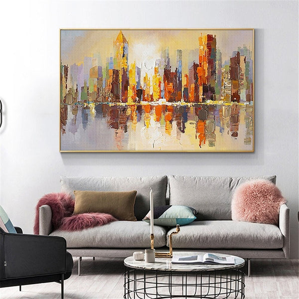 Large Wall Art on Canvas Abstract Art Modern Wall Art Original Artwork Abstract Art Wall Decor Brown Textured Framed Wall Art by Accent Collection