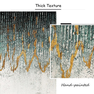 Extra Large Art Abstract Turquoise Painting - Textured Acrylic Canvas for Modern Home Decor, Original Handmade Gift by Sona Casa