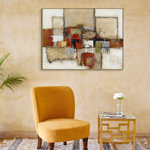 Thick Palette Knife Painting - Vibrant Abstract Impasto Art on Canvas, Textured Wall Decor for Modern Home, Unique Housewarming Gift by Sona Casa