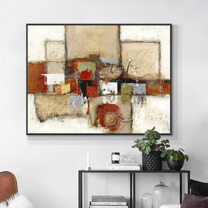 Thick Palette Knife Painting - Vibrant Abstract Impasto Art on Canvas, Textured Wall Decor for Modern Home, Unique Housewarming Gift by Accent Collection