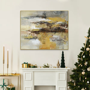 Desert Storm Painting, Large Hand-Painted Oil Canvas, Contemporary Abstract Art for Living Room, Unique Housewarming Gift by Sona Casa