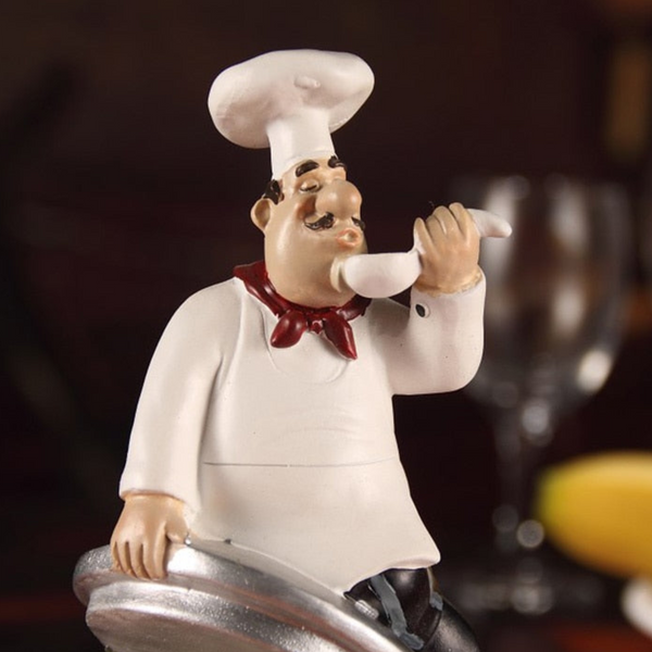 4-piece kitchen Chef figurines for gourmet kitchen by Accent Collection Home Decor