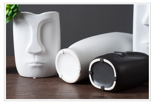 Abstract Human Face Vase by Accent Collection Home Decor