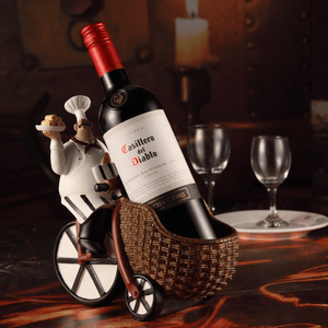 Chef's Rickshaw Wine Holder by Accent Collection Home Decor